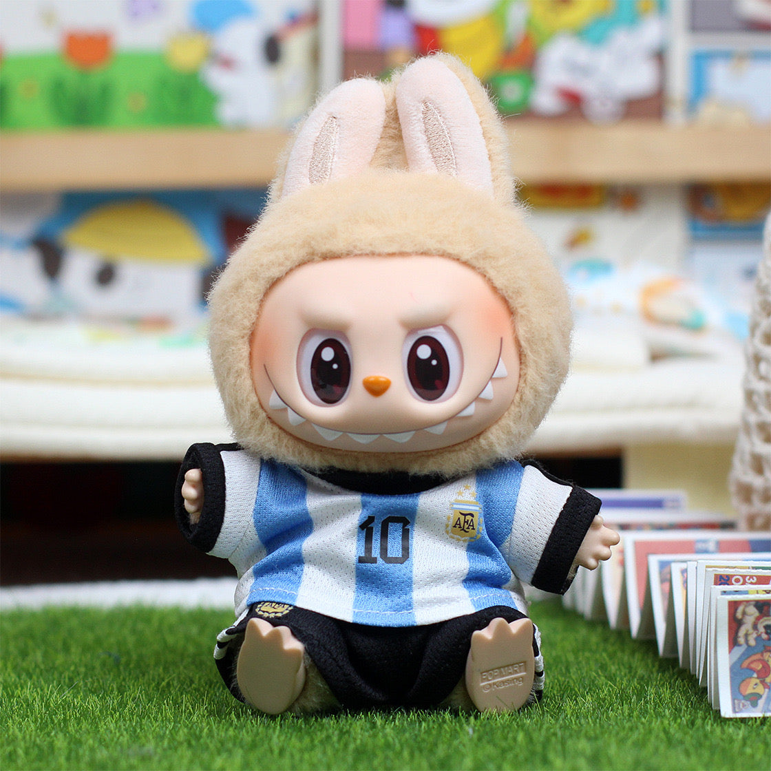 💙⚽🐵 Labubu x Argentina – Mini World Champ Style! 🇦🇷✨