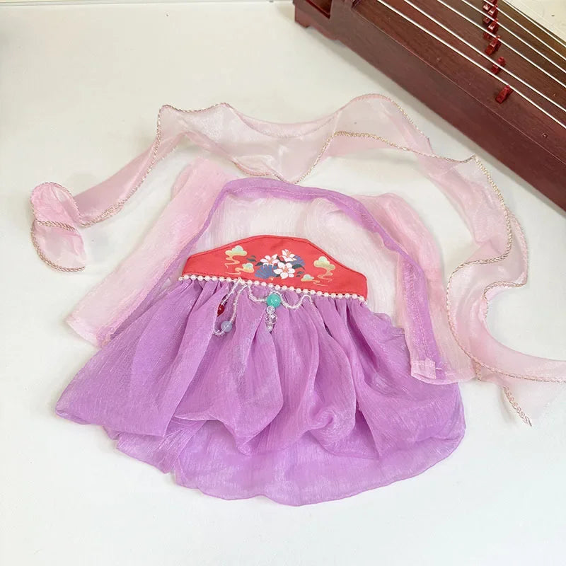 Ancient Elegance: Handcrafted Dresses for Labubu