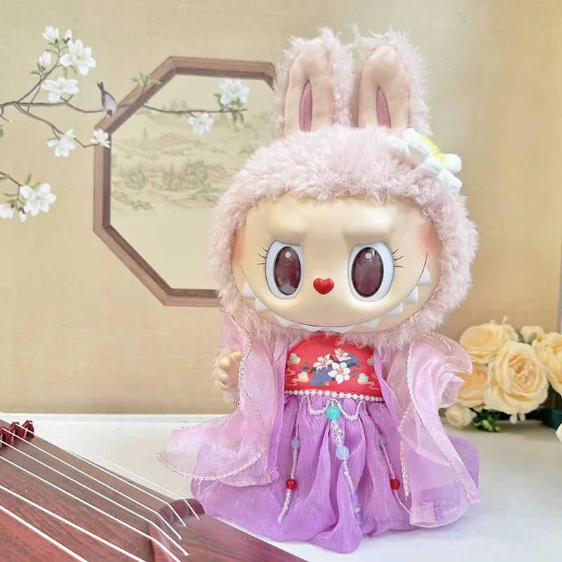 Ancient Elegance: Handcrafted Dresses for Labubu
