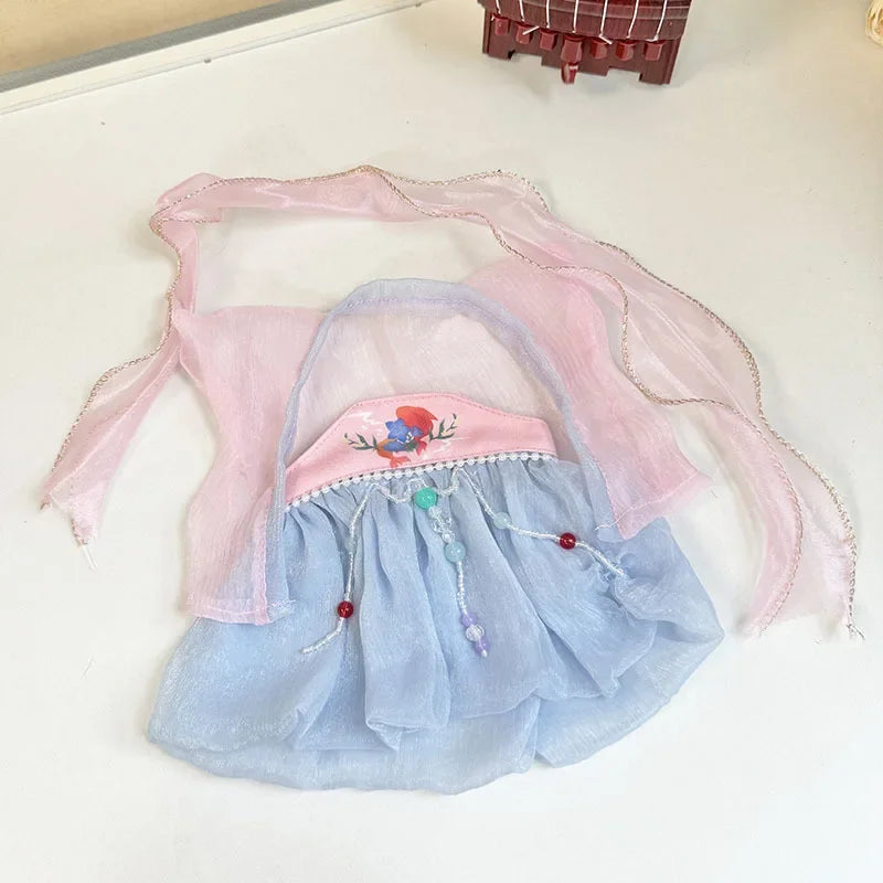 Ancient Elegance: Handcrafted Dresses for Labubu