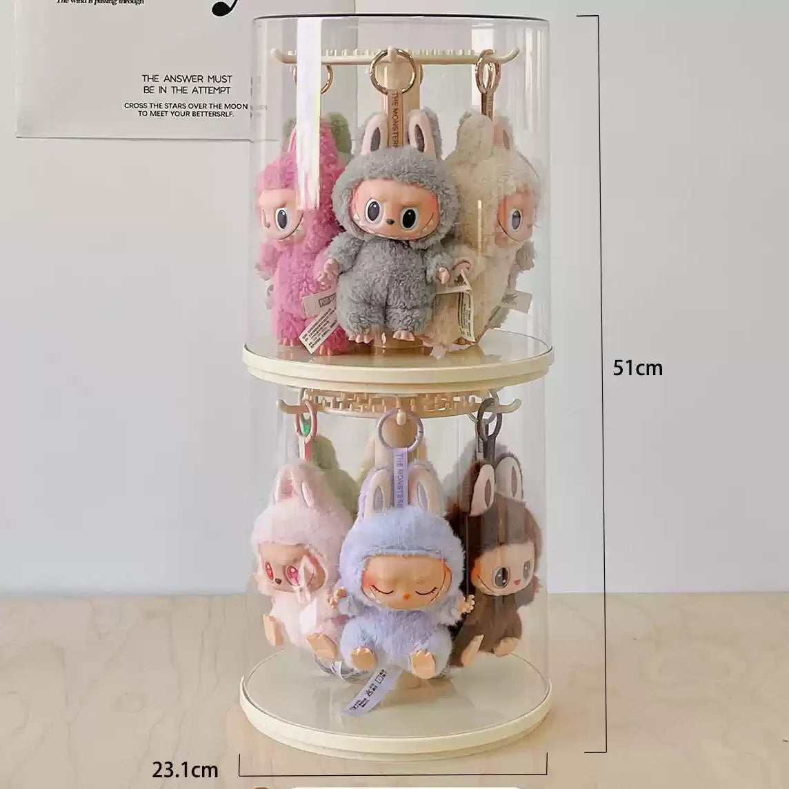 Labubu Display Box Carousel