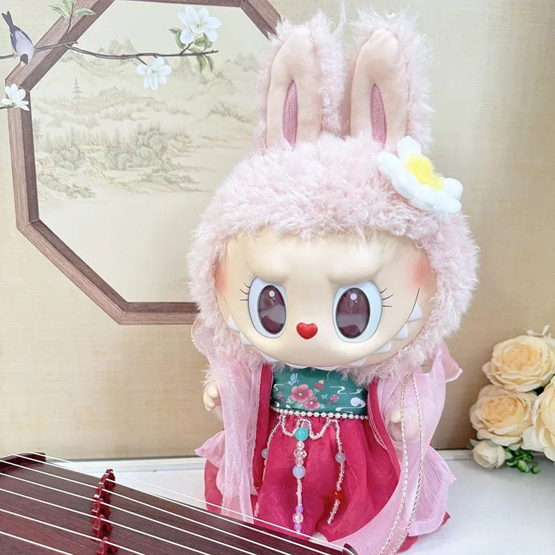 Ancient Elegance: Handcrafted Dresses for Labubu