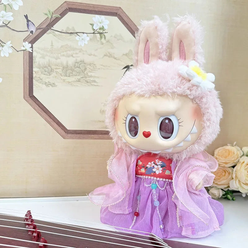 Ancient Elegance: Handcrafted Dresses for Labubu