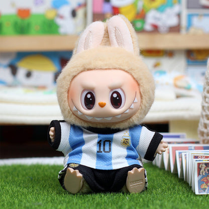 💙⚽🐵 Labubu x Argentina – Mini World Champ Style! 🇦🇷✨