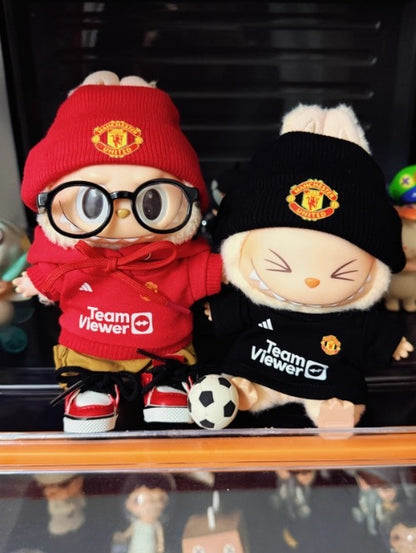 ⚽🐵 Labubu Loves Man Utd – Mini Red Devils Outfit! 🔴✨